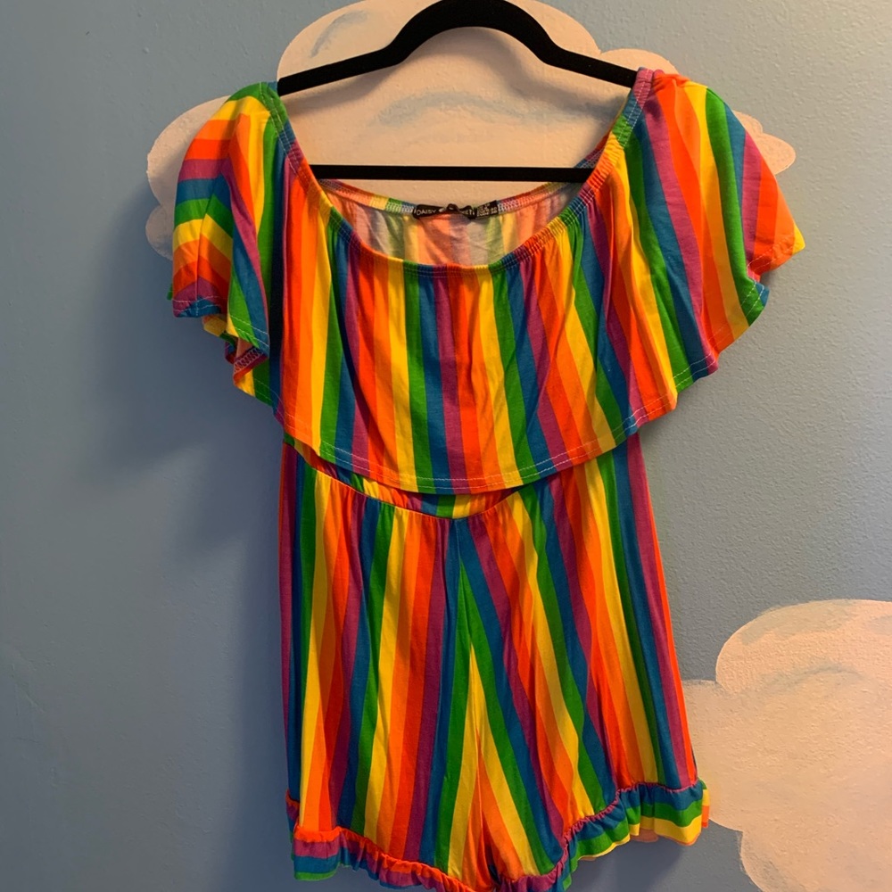 Daisy street rainbow romper